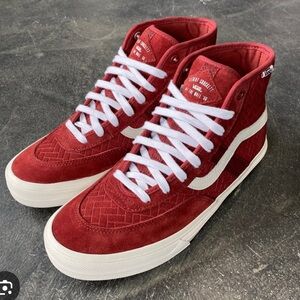 Vans Burgundy High-Top Sneakers
